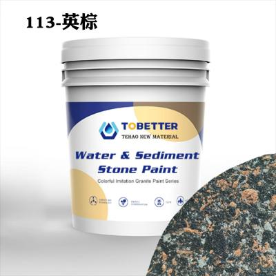 China 113 Outdoor Waterproof Texture Natural Imitation Stone Paint Concrete Wall Paint Nippon Replace for sale