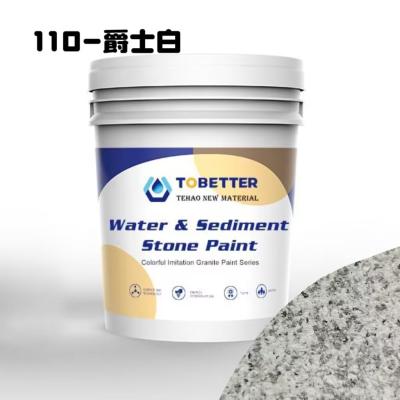 China 110 Textura exterior Imitação natural Pedra Pintura Água e areia Pintura de parede de concreto à venda