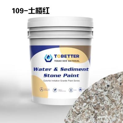 Cina 109 Rivestimento edilizio Imitazione naturale Vernice in pietra Vernice per pareti in cemento Tessitura esterna in vendita