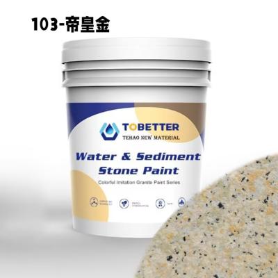 Chine 103 Extérieur texture imperméable à l'eau Imitation naturelle Peinture de pierre Peinture murale en béton Nippon Remplacer à vendre