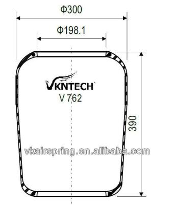 Chine 4.731.013.000 ressorts pneumatiques d'autobus 1R2D 390 360 Goodyear 9010 semi airbags de remorque à vendre