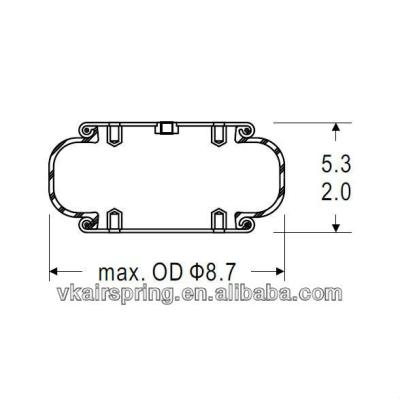 Chine Seul ressort pneumatique compliqué 1B8-550 à vendre
