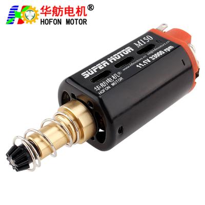 China Hofon HF480WA-7516-N35 Long shaft High Speed 11.1V 33000RPM DC Carbon brush Motor for AEG Gel Blaster Toy Gun for sale