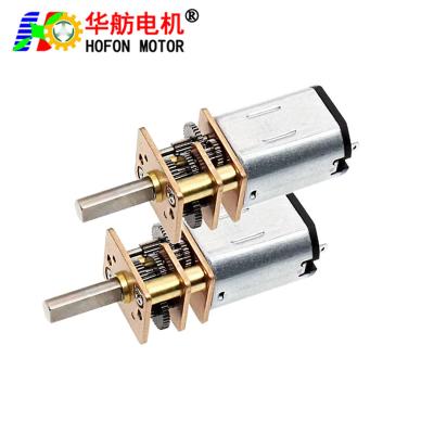 China Hofon 3 5 6 volt double shaft vacuum brushed reductor motor 3v 5v 6v dc micro gear motor with gearbox en venta