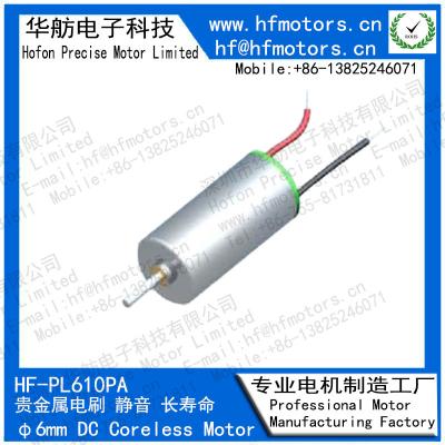China Motor del cepillo 38100RPM 19mA Coreless DC del metal de PL-610PA en venta