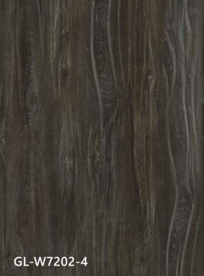 China GL-W7202-4 Walnut Vinyl Click SPC Flooring Freely Flowing Style for sale