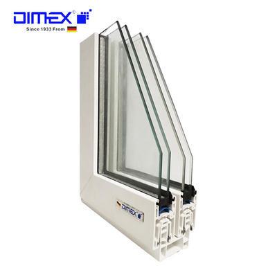 China Sound Proof Sliding Window Systems UPVC Profiles  2.0 mm DIMEX E55 for sale