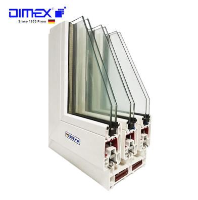 Chine La fenêtre de glissement et le système UPVC de porte profile la résistance UV élevée Dimex L107 à vendre