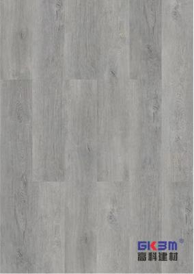 China Elegant Mist Grey Click Stone Plastic Composite Flooring 0.3-0.6mm GKBM Greenpy MJ-W6009 for sale