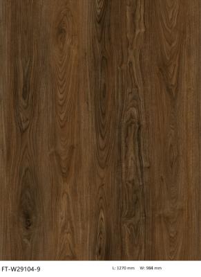 China Brown Walnut Stone Composite Waterproof SPC 5mm Click GKBM FT-W29104-9 for sale
