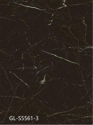 China 5.5mm Dark Brown Marble Vinyl Flooring Recyclable Corrosion Resistant GKBM Greenpy GL-S5561-3 for sale