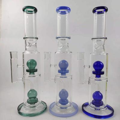 China 14Inch Glass Smoking Pipe 5mm Glass Beaker With Ice Cather Hookah for sale