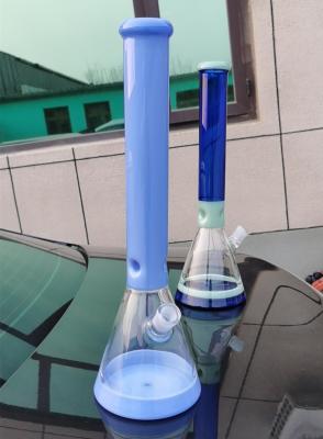China Weed Herb Borosilicate Glass Bongs Large Beaker 10 Inches Hand Painting Smoking for sale
