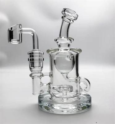 China Transparent Multicolor 14Mm DAB Oil Rig Handmade Smoking Hookah Pipe for sale