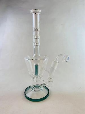 China Female Borosilicate Glass Bongs Multifunction Recycler Oil Rigs Bubbler 19mm for sale