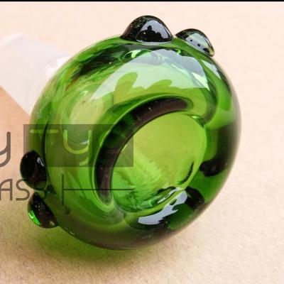 China 18mm Glass Bongs Accessories Smoking Frosted Dry Herb Bongo Glass Bowls for sale