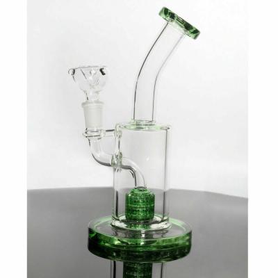 China 8Inch Green Glass Oil Burner Water Bong glass blunt bubbler With 14mm Male Bowl for sale