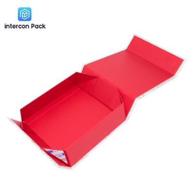 China Flip Folding Packaging Boxes 30x28x16cm , Customizable Color Wrapping Paper Gift Box à venda