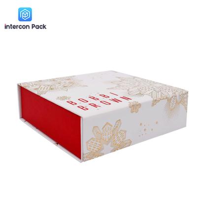 China Customizable Color Flip Folding Packaging Boxes , Wrapping Paper Gift Box 30x28x16cm for sale