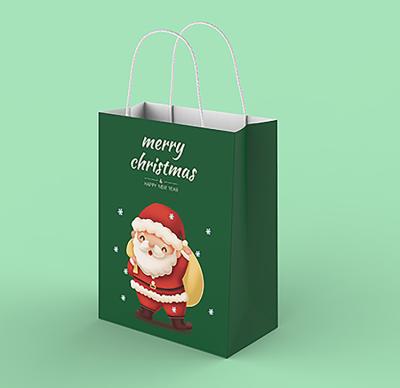 China 0.8-2mm Kraft Paper Shopping Bags With Handles 250/Bundle Customized Size for sale