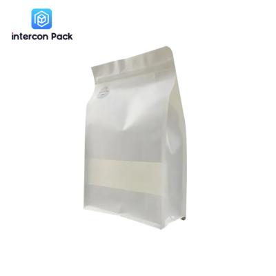 China Intercon Pack Ziplock Kraft Paper Pouch 70Mircons-200Mircons Thickness for sale