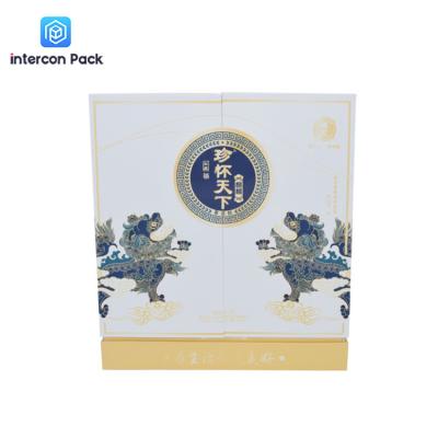 China caja de regalo de lujo del vino de la botella de la caja de regalo de la joyería de la pulgada 6.34x4.06 sola CMYK en venta
