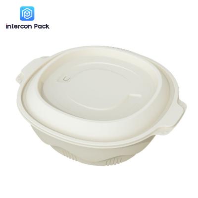 China Bagasse Cornstarch Disposable Plates Eco Friendly For Food Packaging for sale