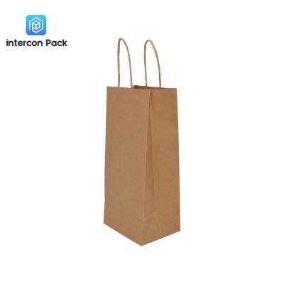 China 11.02x4.92x3.86 Inch Paper Handle Bags Offset Printing For Shopping for sale