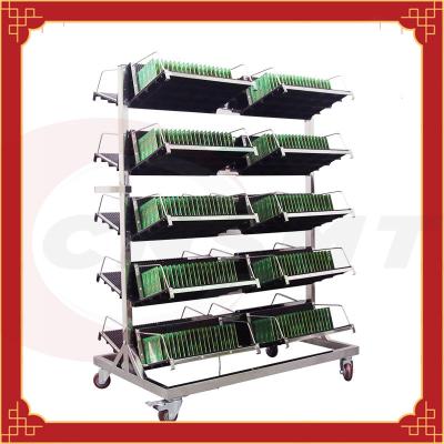 China PCB Board Hanging Stainless Steel ESD PCB Storage Rack 12 Hanging ODM OEM for sale