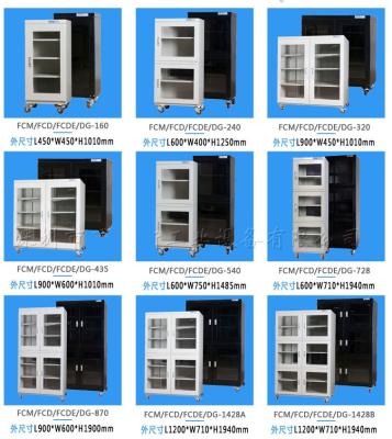 China umidade dos armários de armazenamento das peças 435L eletrônicas - desumidificador da prova para a objetiva à venda