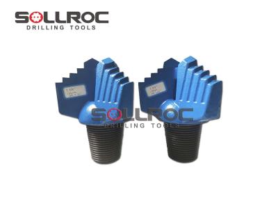 China 3 Three Four Blades Wings Step Drag Bits , Deep Rock Well Drilling Bits for sale