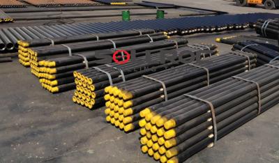 China 3'' Diameter 76mm Thread Drill Steel Pipe Api Reg Material R780 Black Color for sale
