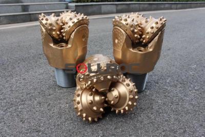China High Efficiency 9 inch 229mm IADC545 Gold Color Tricone Drill Bit For Mining for sale