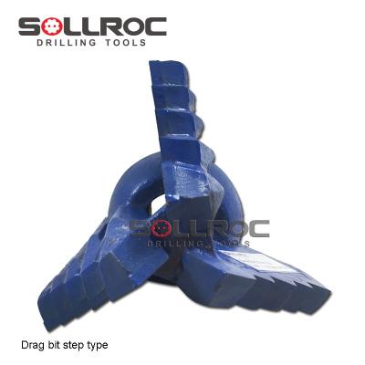 China 2 3/8'' API REG 152mm 6'' Drag Drill Bit Water Well Drilling Long Service Life for sale