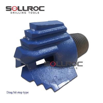 China Soft Formation Soil Drilling Blue 305mm Diameter 3 Wings/Blades Drag Bit for sale