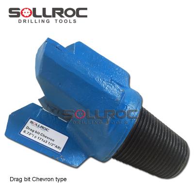 China 305mm Chevron Step Drag Bits For Clay Sand Drilling for sale