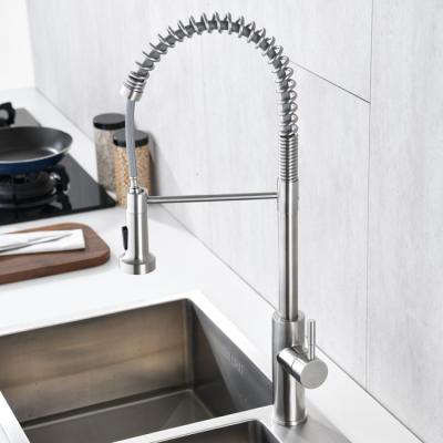 China Spring Coil Touchless Kitchen Faucet With Pull Down Sprayer for sale