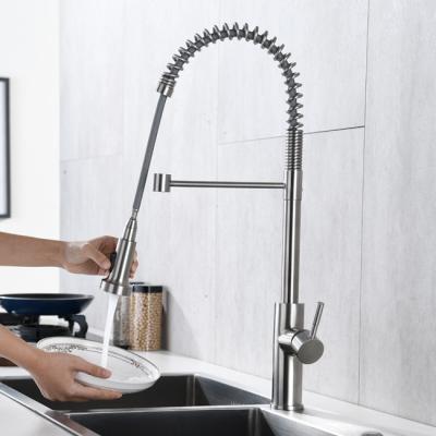 China Pull Out Touch Sensor Kitchen Faucet Extendable Hose Mixer Sink Use for sale