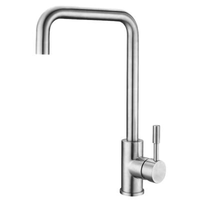 China Angled Spout Single Handle Sink Faucet IPX5 SUS304 Kitchen Filtered Water Faucet for sale