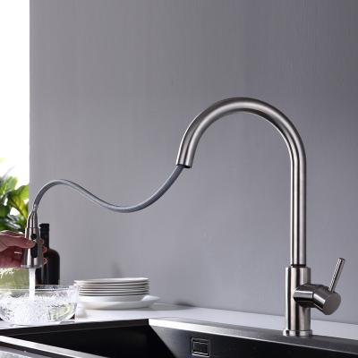 China Flexible Hose 360 Degree Swivel Tap IPX5 Touch Control Kitchen Faucet With Sensor for sale