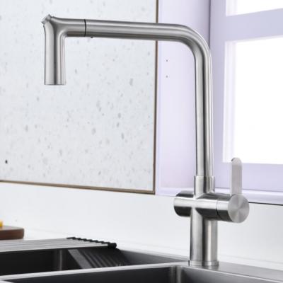 China Eco Friendly Touch Activated Kitchen Faucet Ergonomic Pull Out Spray Tap for sale