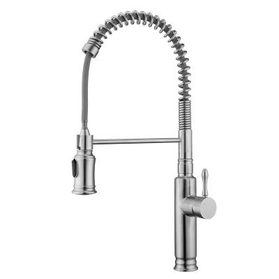 China High Arch Spring Coil Kitchen Faucet Flexible Hose Pulldown Taps HOMEKA for sale