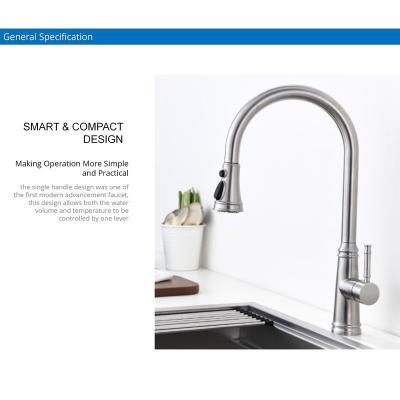 China Three Mode Spray Head Kitchen Faucet Touch Control Kitchen Tap CUPC 5.24L/Min for sale
