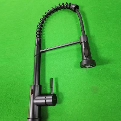 China Touchless Sensor High Arc Kitchen Faucet Coild Taps Switchable Sprayer for sale