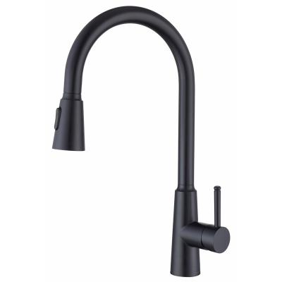 China Brushed Nickel Pull Down Kitchen Faucet Sus304 CUPC Brained Hose 2077H for sale