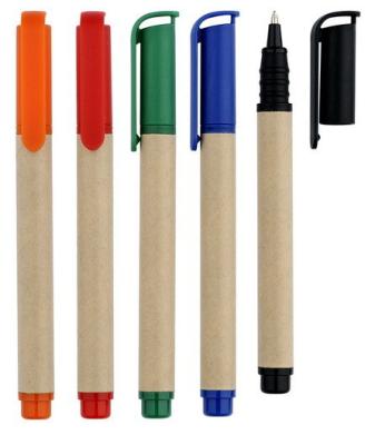 China paper ball point pen,gift paper barrel pen,eco paper pen,craft paper pen for sale