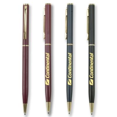 China brass material continental hotel pen, continental metal pen for continental hotel use for sale