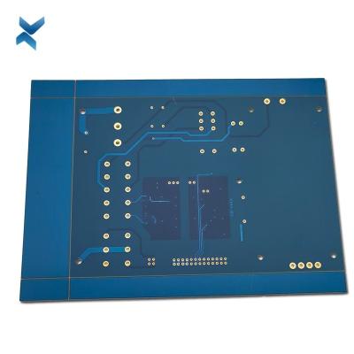 China Placa de circuito impresso tomada partido da cor dobro azul 2 camadas para o fogão de arroz à venda