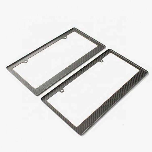 Quality Bmw Audi Carbon Fiber License Plate Frame Slim Line Car License Plate Holder for sale