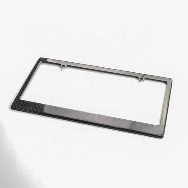 Quality Bmw Audi Carbon Fiber License Plate Frame Slim Line Car License Plate Holder for sale